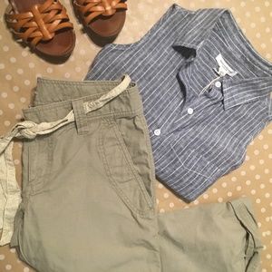 [ The North Face ] Khaki Capris - CLOSET CLOSING!
